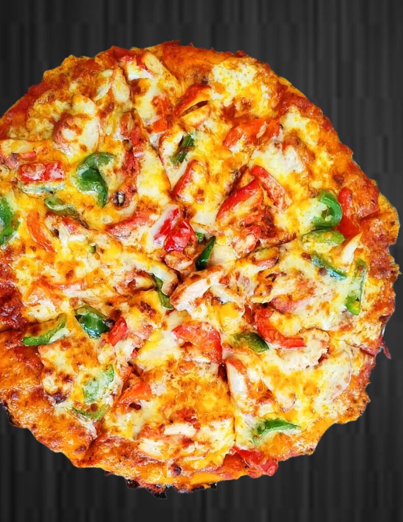 grill-chicken-tikka-pizza-food-king-punjabi-masala-grill-pizza-spanga