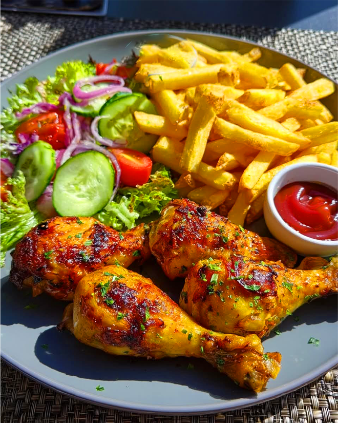 drumsticks-med-fries-food-king-punjabi-masala-grill-pizza-spanga